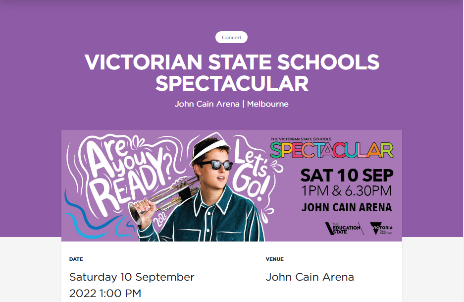 Victorian State Schools Spectacular!! Yarra Hills Secondary College